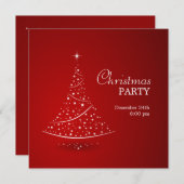 Invitation à la fête des arbres de Noël (Devant / Derrière)