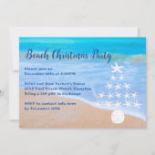 Invitation à la fête des arbres de Noël de plage (Devant)