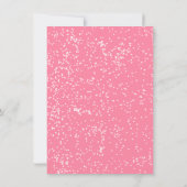 Invitation à la fête des arbres de Noël rose Mod B (Dos)