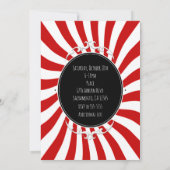 Invitation à la fête des bandes de plaisir blanc e (Dos)