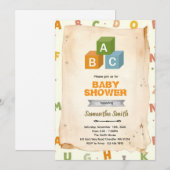 Invitation à la fête des blocs ABC (Devant / Derrière)
