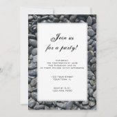 Invitation à la fête des cailloux noirs lisses (Devant)