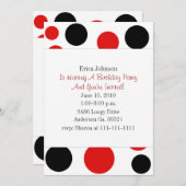 Invitation à la fête des Cercles rouges et noirs (Devant / Derrière)