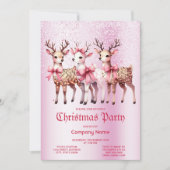 Invitation à la fête des cerfs de Noël (Devant)