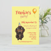 Invitation à la fête des chiens saucisses (Debout devant)