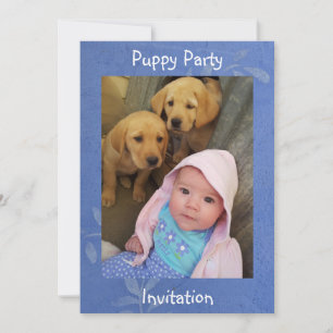 Invitation à la fête des chiots