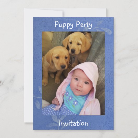 Invitation à la fête des chiots (Devant)