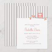 Invitation à la fête des chouettes/douche (Devant / Derrière)