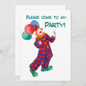 Invitation à la fête des clowns (Devant / Derrière)