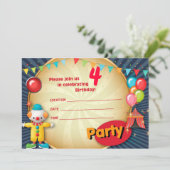 Invitation à la fête des clowns 1 (Debout devant)