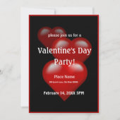 Invitation à la fête des coeurs de la Saint-Valent (Devant)