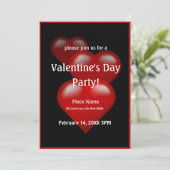 Invitation à la fête des coeurs de la Saint-Valent (Debout devant)