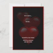 Invitation à la fête des coeurs de la Saint-Valent (Dos)