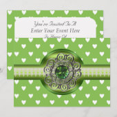 Invitation à la fête des Cœurs d'Émeraude (Devant / Derrière)