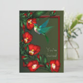 Invitation à la fête des colibris de l'Hibiscus ro (Debout devant)