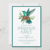 Invitation à la fête des colibris de Noël (Devant)