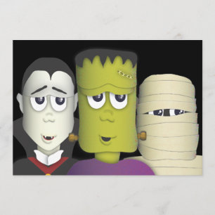 Invitation à la fête des costumes d'Halloween