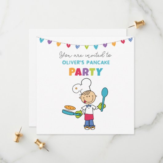 Invitation à la fête des crêpes (Devant/Arrière en situation)