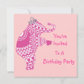 Invitation à la fête des éléphants de la princesse (Devant)