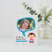 Invitation à la fête des enfants Aquarius avec pho (Debout devant)