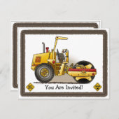 Invitation à la fête des enfants de Roller Equipme (Devant / Derrière)