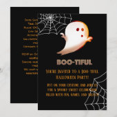 Invitation à la fête des enfants fantômes d'Hallow (Devant / Derrière)