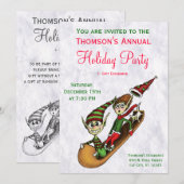 Invitation à la fête des fêtes - Balade en traînea (Devant / Derrière)