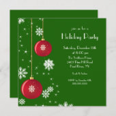 Invitation à la fête des fêtes de l'ornement branc (Devant / Derrière)