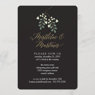 Invitation à la fête des fêtes de Mistletoe et de