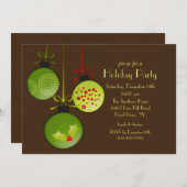 Invitation à la fête des fêtes de Noël (Devant / Derrière)