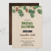 Invitation à la fête des fêtes de Noël d'hiver (Devant / Derrière)