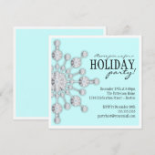 Invitation à la Fête des Fêtes de Snowflake (Devant / Derrière)