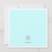 Invitation à la Fête des Fêtes de Snowflake (Dos)