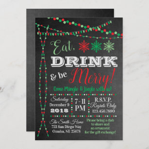 Invitation à la fête des fêtes - Mange, Bois sois 