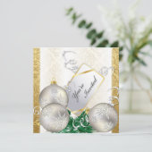 Invitation à la fête des fêtes - Ornements Gold &  (Debout devant)