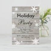 Invitation à la fête des fêtes sur le Barn Board (Debout devant)