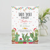 Invitation à la fête des fêtes Taco 'Bout A Party (Debout devant)
