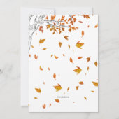 Invitation à la Fête des Feuilles d'Automne (Dos)