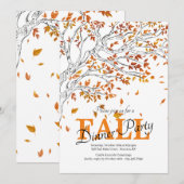 Invitation à la Fête des Feuilles d'Automne (Devant / Derrière)