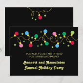 Invitation à la fête des feux de Noël (Devant / Derrière)