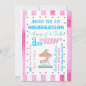 Invitation à la fête des filles d'anniversaire - T (Devant)