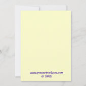 Invitation à la fête des filles de Bouncy House (Dos)