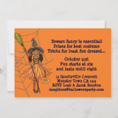 Invitation à la fête des filles de Halloween (Dos)