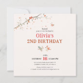 Invitation à la fête des fleurs avec les chats (Dos)