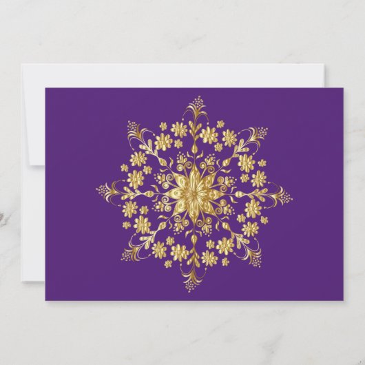 Invitation à la fête des fleurs d'or (Dos)