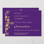 Invitation à la fête des fleurs d'or (Devant / Derrière)