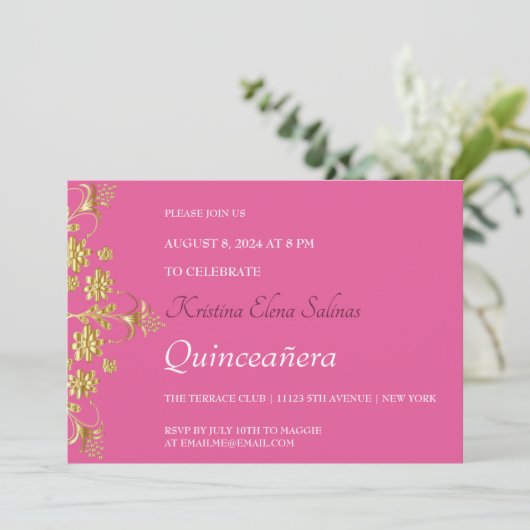 Invitation à la fête des fleurs d'or (Debout devant)