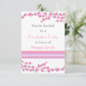 Invitation à la fête des fleurs roses (Debout devant)