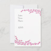 Invitation à la fête des fleurs roses (Dos)