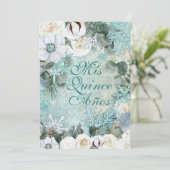 Invitation à la fête des flocs de neige d'hiver (Debout devant)